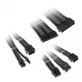 Kolink Core Adept kit de extensão de cabos entrançados, preto/cinzento escuro