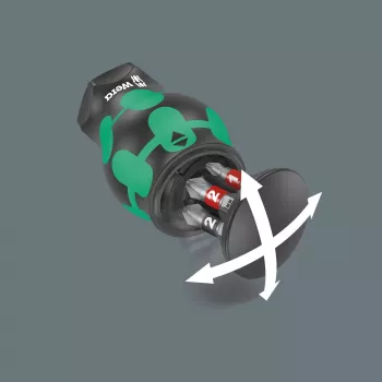 Wera Kraftform compact Stubby Magazin 2 Chave de fendas multibit Chave de fendas de fenda