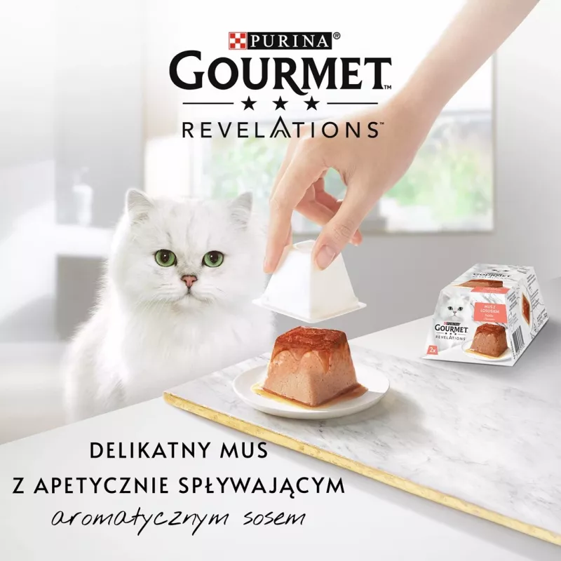 Purina Gourmet Revelations comida húmida para gatos com salmão, 2 x 57 g