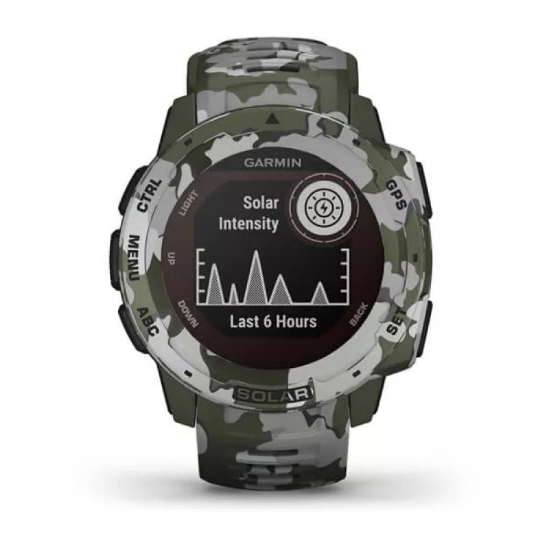 Relógio GPS Garmin Instinct Solar Camo Edition camuflagem