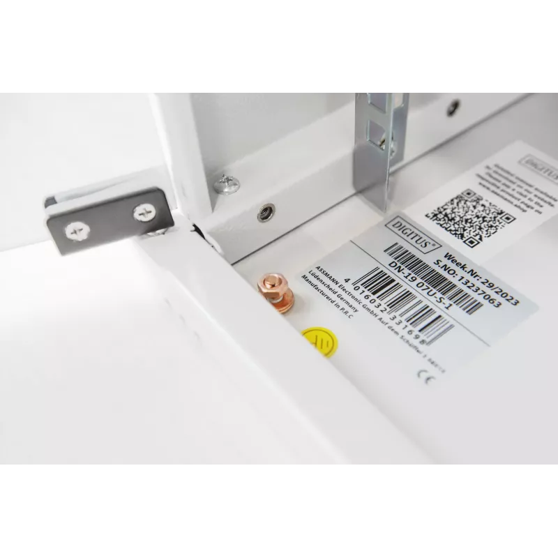 DIGITUS Compact Series DN-19 12-U-S-1 - Armário de parede - cinzento-claro, RAL 7035 - 12U - 48,3 cm (19