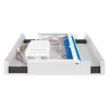 Armário de parede de fibra ótica DIGITUS DN-96843M-OS2, monomodo, pré-montado, 24×LC DX adaptador com pigtails, aço, cinzento, 320×54×280 mm