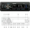 Recetor de rádio FM para automóvel PRIME3 CRA21 BT Bluetooth com sintonizador FM e conectividade Bluetooth