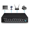 Switch PoE Esperanza ENS106 10 portas 10/100 96 W