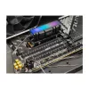 Dissipador de calor DELOCK 18460 para M.2 SSD 2280 — alumínio/cobre, RGB 5V, preto