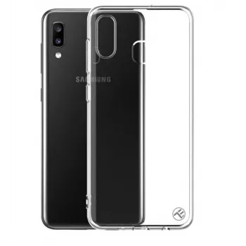 Capa de silicone Tellur para Samsung Galaxy A20, transparente, capa protetora macia