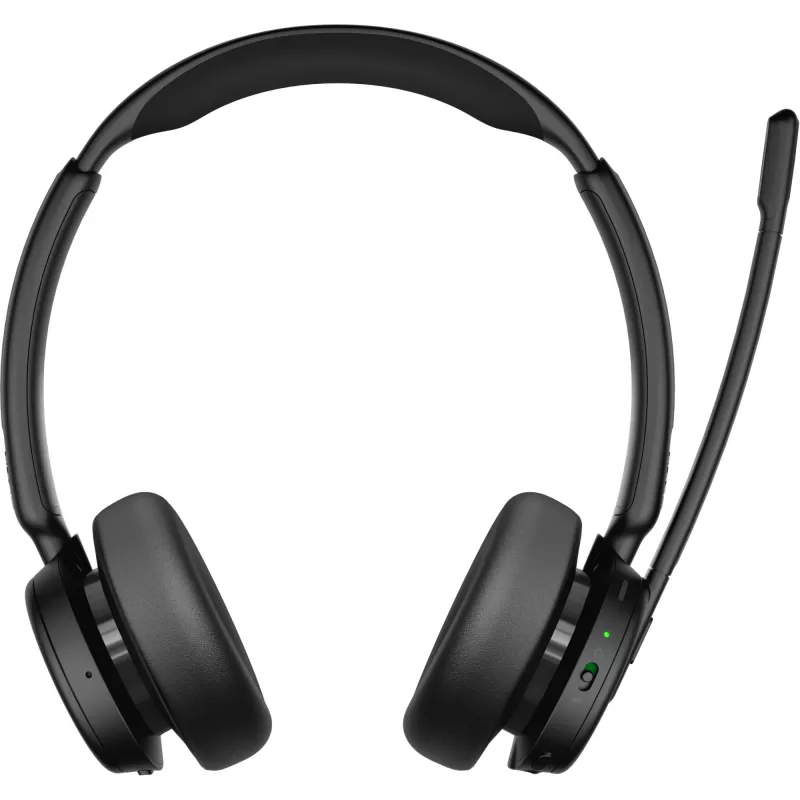 Epos Impact 500, Headset bináurico (bilateral), Bluetooth ANC, certificado MS Teams, incl. dongle USB-C com adaptador USB-A