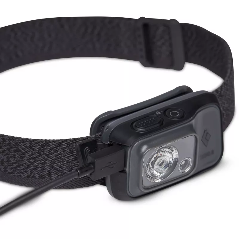 Black Diamond Cosmo 350-R lanterna de cabeça, LED, 350 lm, IP67, recarregável