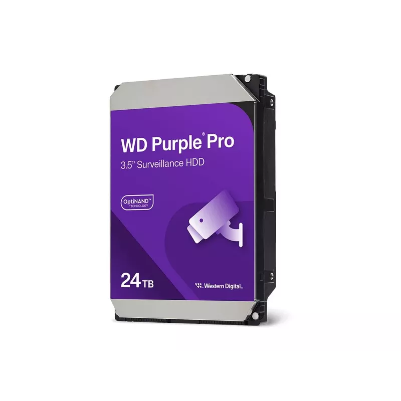 Disco rígido interno Western Digital Purple Pro WD241PURP 24 TB 7200 rpm 3,5 polegadas SATA 512 MB cache
