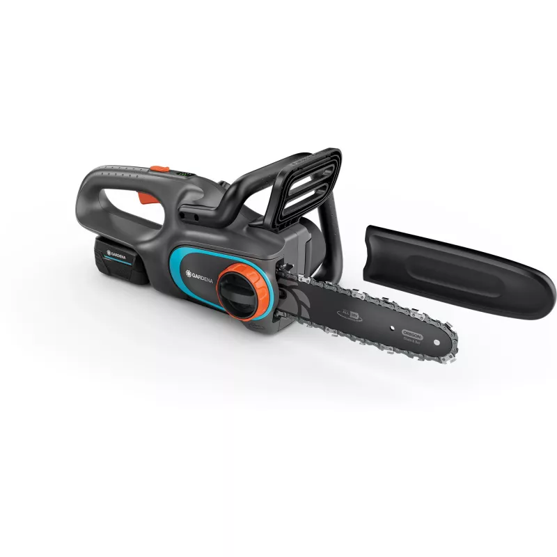 Motosserra a bateria PowerSaw 250/18V P4A conjunto pronto a usar (cinzento/turquesa, bateria Li-Ion 2,5Ah P4A, POWER FOR ALL ALLIANCE)