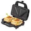 Sanduicheira Adler AD 3043, 1300 W, placas antiaderentes, 2 sanduíches, superfície de cozedura 285 × 152 mm, preta