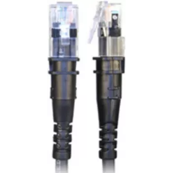 PatchSee ThinPATCH - Cabo de patch - RJ-45 (M) para RJ-45 (M) - 2,7m - 4,9 mm - FTP - CAT 6a - IEEE 802,3at - blindado, sem halogéneos - Preto (TP-6A-F/9)