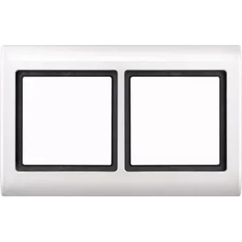 Moldura MERTEN 2 módulos 400219 AQUADESIGN branco polar 400219 400219 (400219)