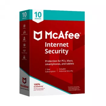 McAfee Internet Security 10 - dispositivos 1 ano
