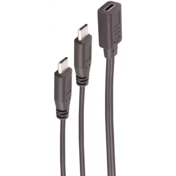 Cabo USB ShiverPeaks BS13-20020 USB 2.0 0,3 m 2x USB-C preto