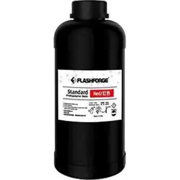 Resina padrão UV/LCD para impressão 3D vermelha 1 L Flashforge 405 nm