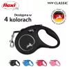 Flexi New CLASSIC 5 m Preto Trela retrátil para cães