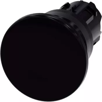 Siemens Botão de cogumelo anel frontal plástico preto SIRIUS ACT 3SU1000-1BD10-0AA0 1 unid. (3SU1000-1BD10-0AA0)
