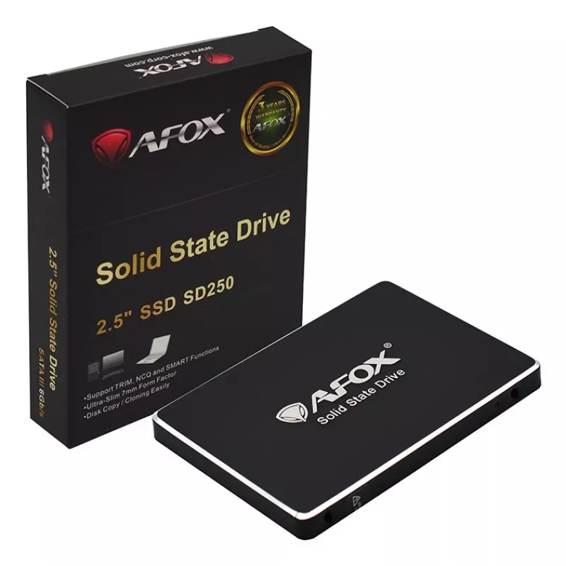 SSD interna 2,5 polegadas AFOX SD250-2000GN 2 TB SATA III, 560 MB/s leitura, 520 MB/s escrita