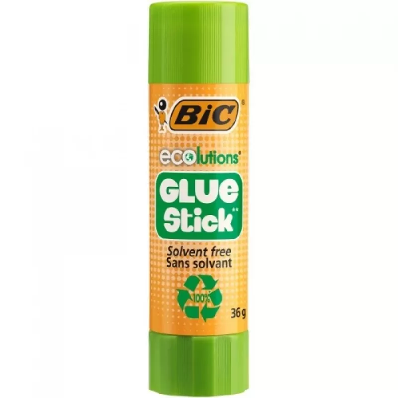 Cola em stick BIC ECO GLUSTIC 36 g — cola em stick da marca BIC 36g