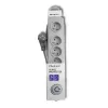 Proteção contra sobretensões Qoltec 50270 cinzento 5 tomadas AC 230V