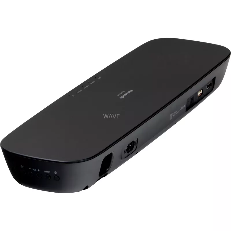 SC-HTB200EGK, altifalante preto, bass reflex, Bluetooth, HDMI