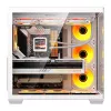 Caixa de computador Darkflash C280 (branca) com 7 ventoinhas de refrigeração