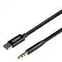 Cabo de áudio Savio CL-188 2 m preto conector macho para conector macho
