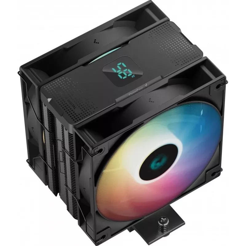 Dissipador de ar para processador DeepCool AG400 Digital Plus 12 cm preto 1 unid.
