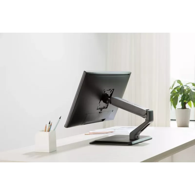 Suporte de secretária totalmente articulado para ecrã tátil GEMBIRD MS-D1ST-01 para ecrãs de 17–32 polegadas, preto, VESA 75x75–100x100, carga máxima 10 kg