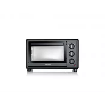 Forno elétrico compacto SEVERIN TO 2078 — 20 L de capacidade, 1600 W, preto, autónomo