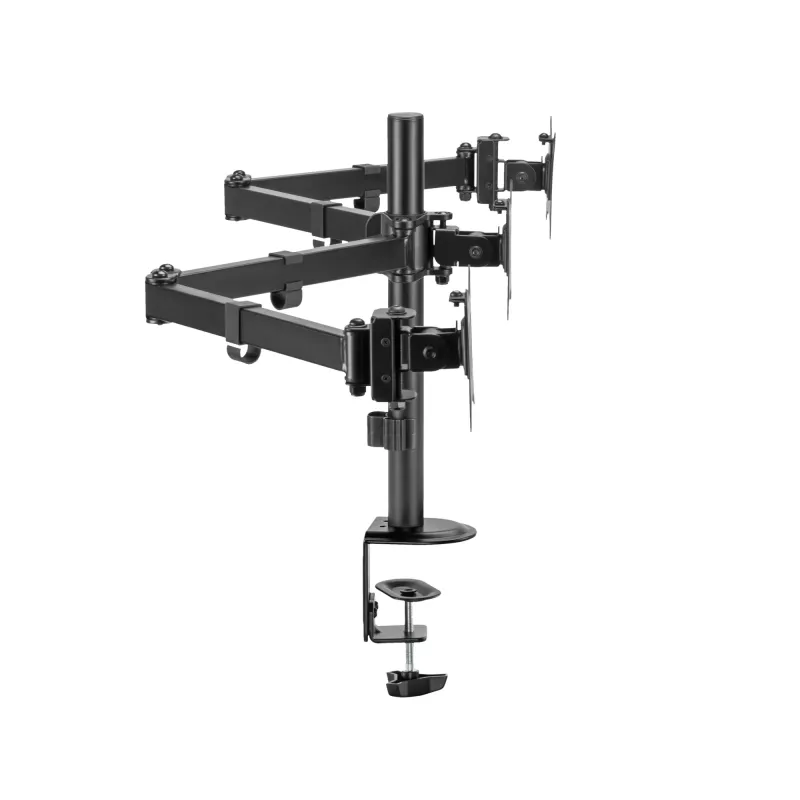 Suporte para monitor SBOX LCD-352/3-2 para ecrãs de 13–27 polegadas, 3 braços, máx. 9 kg por braço, VESA 100x100