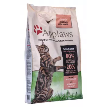 Applaws Comida seca para gatos Adult Frango & Salmão, 7,5 kg, 36,5% proteína, 16% gordura, sem glúten e sem soja