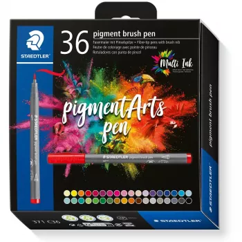 Brush Pen Staedtler Pigment Arts 36 cores