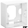 Wentronic Goobay tomada universal CAT 6 incl. moldura de montagem à superfície, branco - 2x tomada de rede RJ45 blindada (68244)