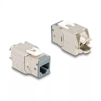 Módulo Keystone DeLOCK 88120 plano RJ-45 cinzento 10 unid.