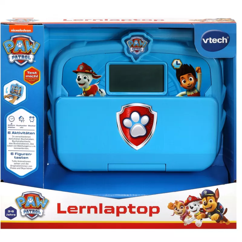 Portátil de aprendizagem PAW Patrol, computador de aprendizagem Azul