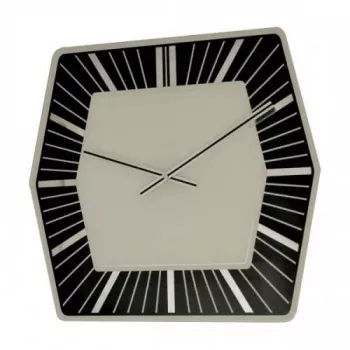 Relógio de parede NeXtime 8128zw Hexagon, 43x43 cm, branco