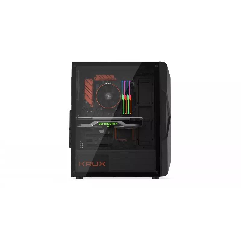 Krux ASTRAL - PC - preto - ATX - micro ATX - Mini-ITX - Gaming - 15,9 cm - 29 cm