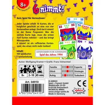 Amigo 6 nimmt!, jogo de cartas
