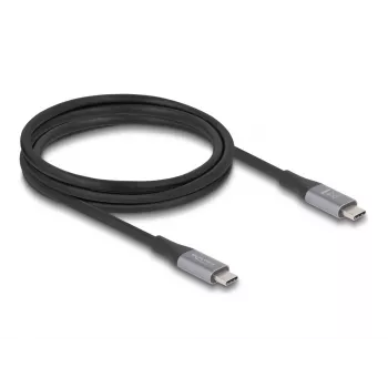 Cabo USB DeLOCK 81192 USB4 Gen 2x2 2m USB-C preto cinzento
