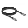 Cabo USB DeLOCK 81192 USB4 Gen 2x2 2m USB-C preto cinzento