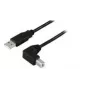 Cabo USB Microconnect USBAB2ANGLE10 10 m USB A USB B preto