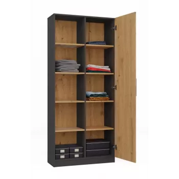 Módulo superior de estante Topeshop RD-80 ANT/ART KPL, 10 prateleiras, aglomerado, 800×300×1820 mm