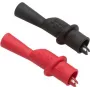 Conjunto de pinças de segurança Fluke conector fêmea 2 mm CAT IV 600 V, CAT III 1000 V vermelho, preto AC175 (4101772)