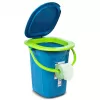 GreenBlue GB320BL sanita portátil de viagem balde assento campismo festival com pega tampa robusto estável 19L