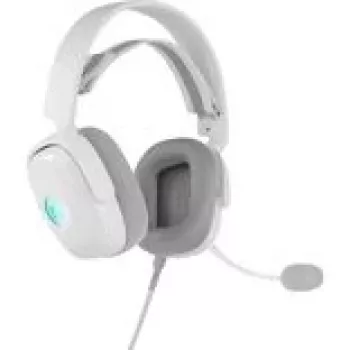 Headset QPAD GAMIAC HS71 headset com arco de cabeça com fios USB Type-C, circum-aural, 20–20000 Hz, cabo de 2,2 m, branco