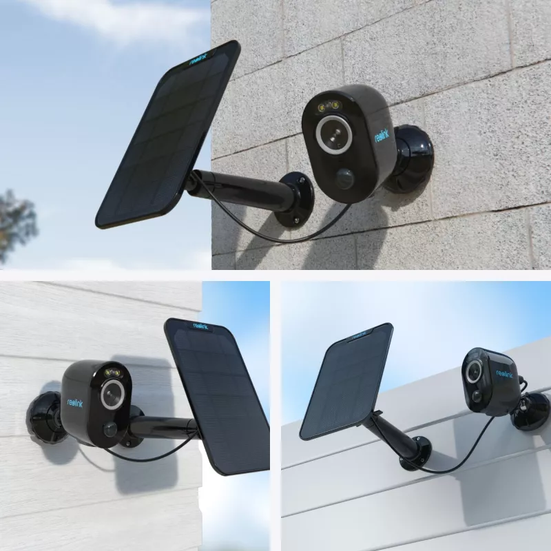Reolink Argus Series B330-B câmara de segurança Wi-Fi a bateria de 5MP para interior e exterior, visão noturna a cores, deteção de pessoas e veículos, preta