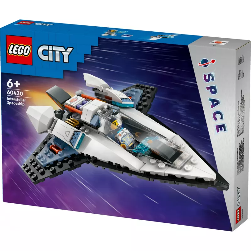 LEGO City 60430 Nave espacial interestelar, conjunto de construção, 240 peças, 1 minifigura, a partir dos 6 anos