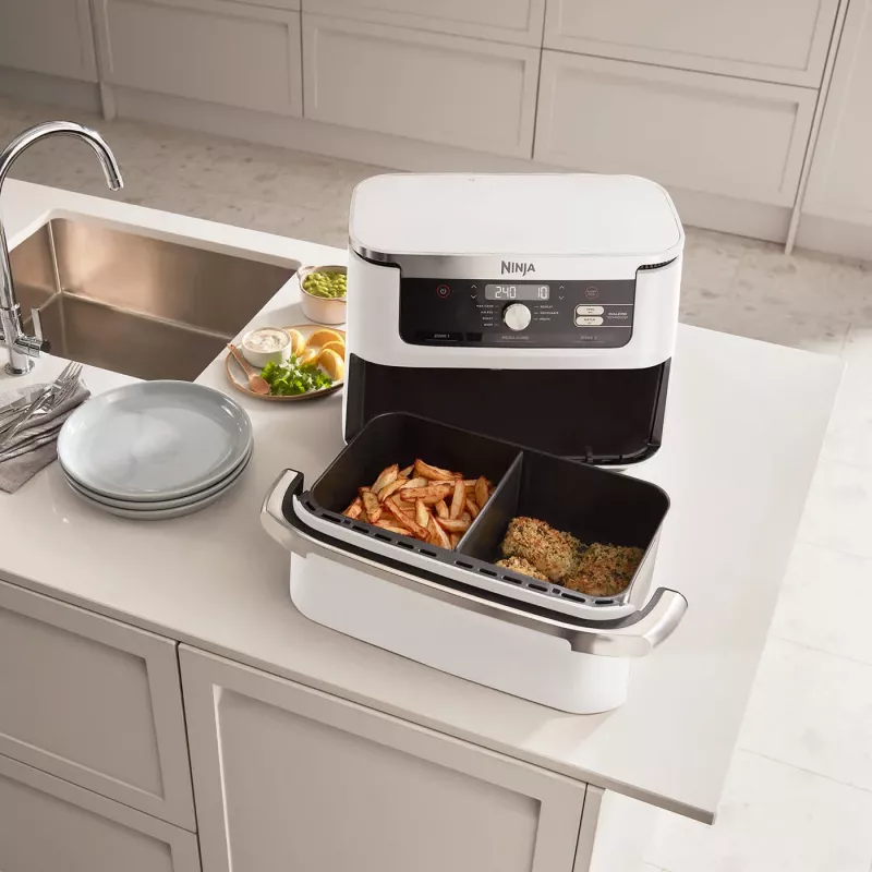 Fritadeira de ar quente Ninja AF500EUWH dupla 10,4 L